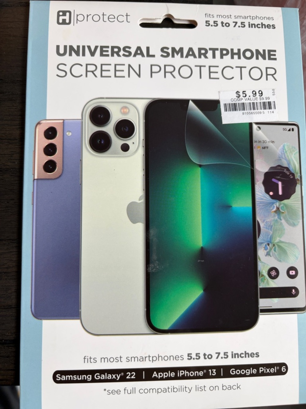 Universal Smartphone Screen Protector - Clear